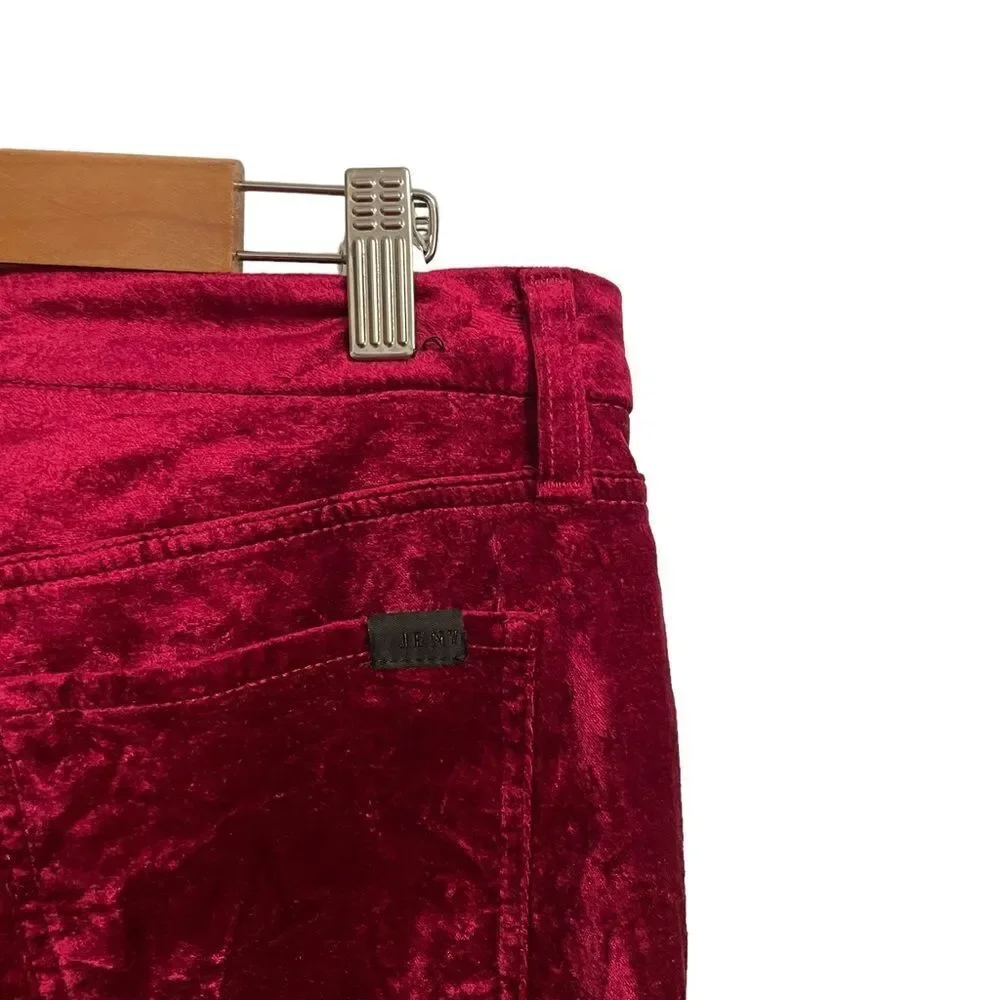 JEN7 by 7 For All Mankind Crushed Velvet Ankle Skinny Jeans Pants Size 4 - Picture 6 of 8